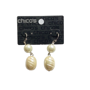 🍭6/$30 New Chico’s faux pearl drop earrings